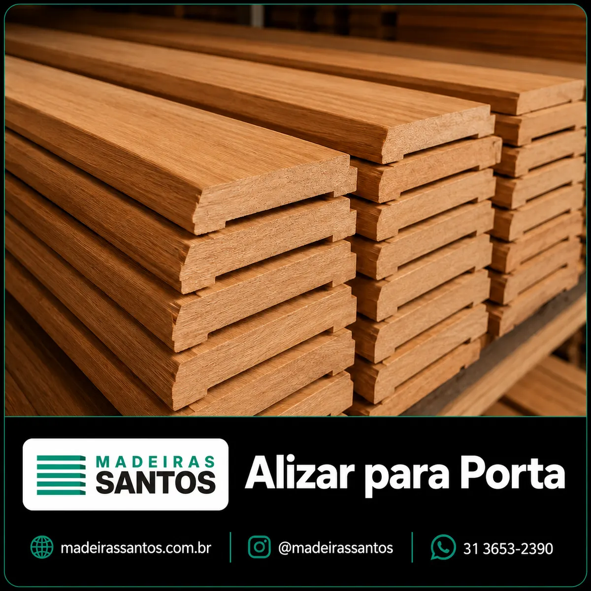 Alizar para porta e acabamento de portas na Madeiras Santos