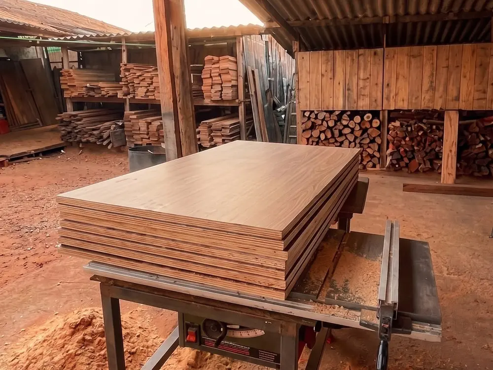 Serra e chapas compensadas para corte sob medida na Madeiras Santos em Belo Horizonte